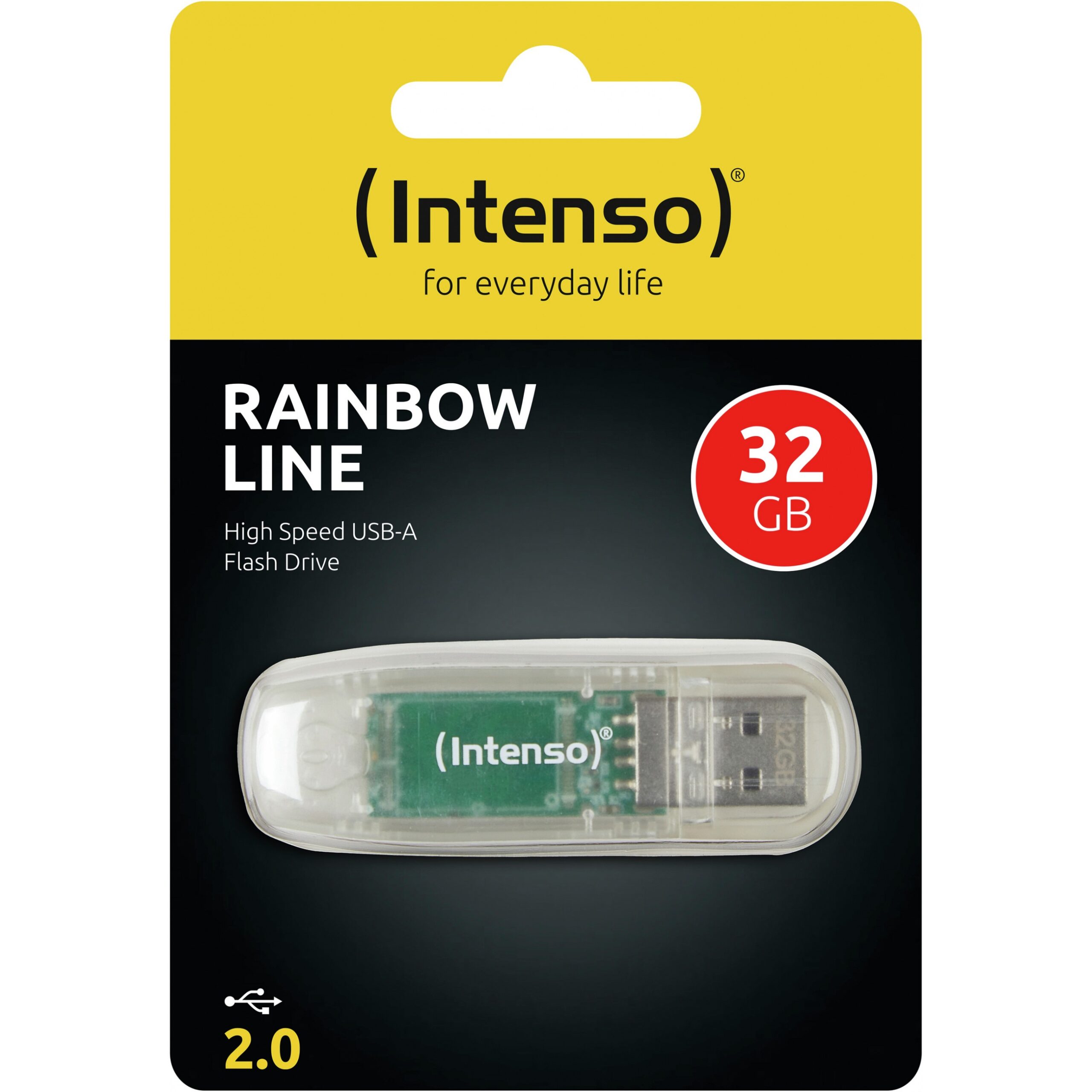 USB Flash Drive STICK 32GB USB 2.0 Intenso Rainbow Line Transparent - Figura 3