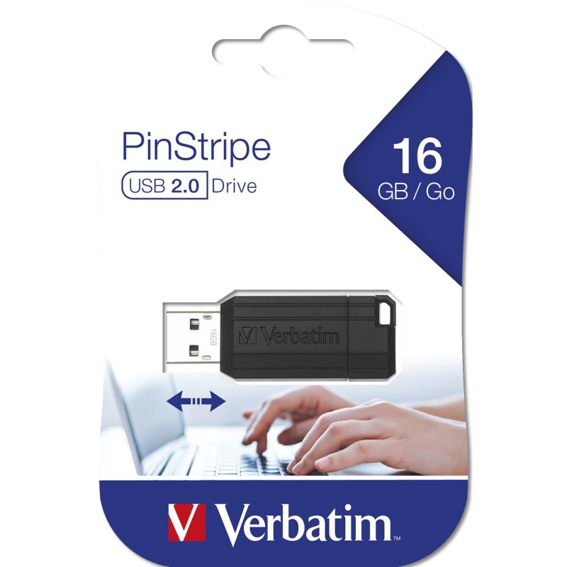 USB Flash Drive Verbatim Store'n'Go PinStripe / 16GB / 2.0 – Zezë - Figura 5