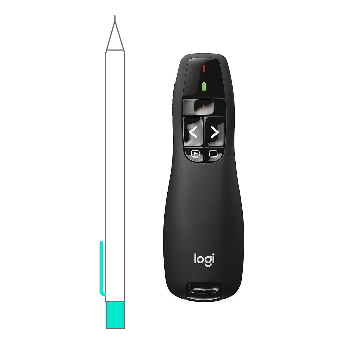 Aksesorë për Konferencë Logitech Wireless Presenter R400 - Zezë - Figura 2
