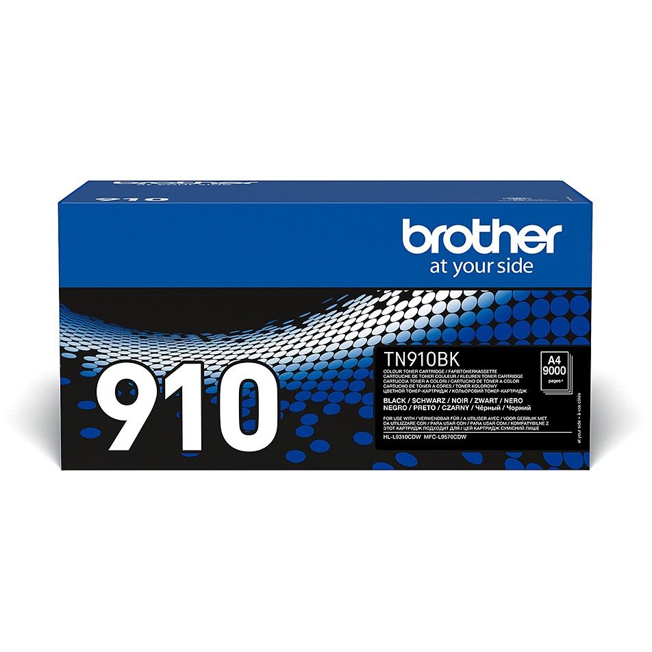 Toner Brother TN-910BK deri në 9.000 faqe sipas ISO/IEC 19798 - Zezë