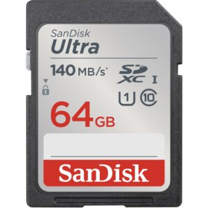 Kartë Memorie SD CARD 64GB SanDisk Ultra SDXC 140MB/s