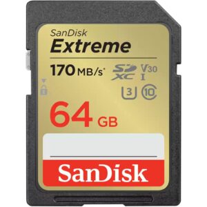 Kartë Memorie SD CARD 64GB SanDisk Extreme SDXC 170MB/s