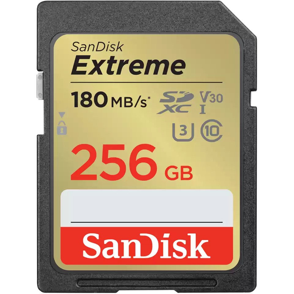 Kartë Memorie SD CARD 256GB SanDisk Extreme SDHC 180MB/s