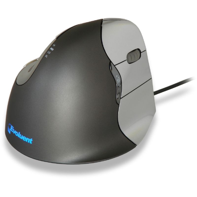 Maus Me kabllo Evoluent 4 (Standard) - Zezë / Gri