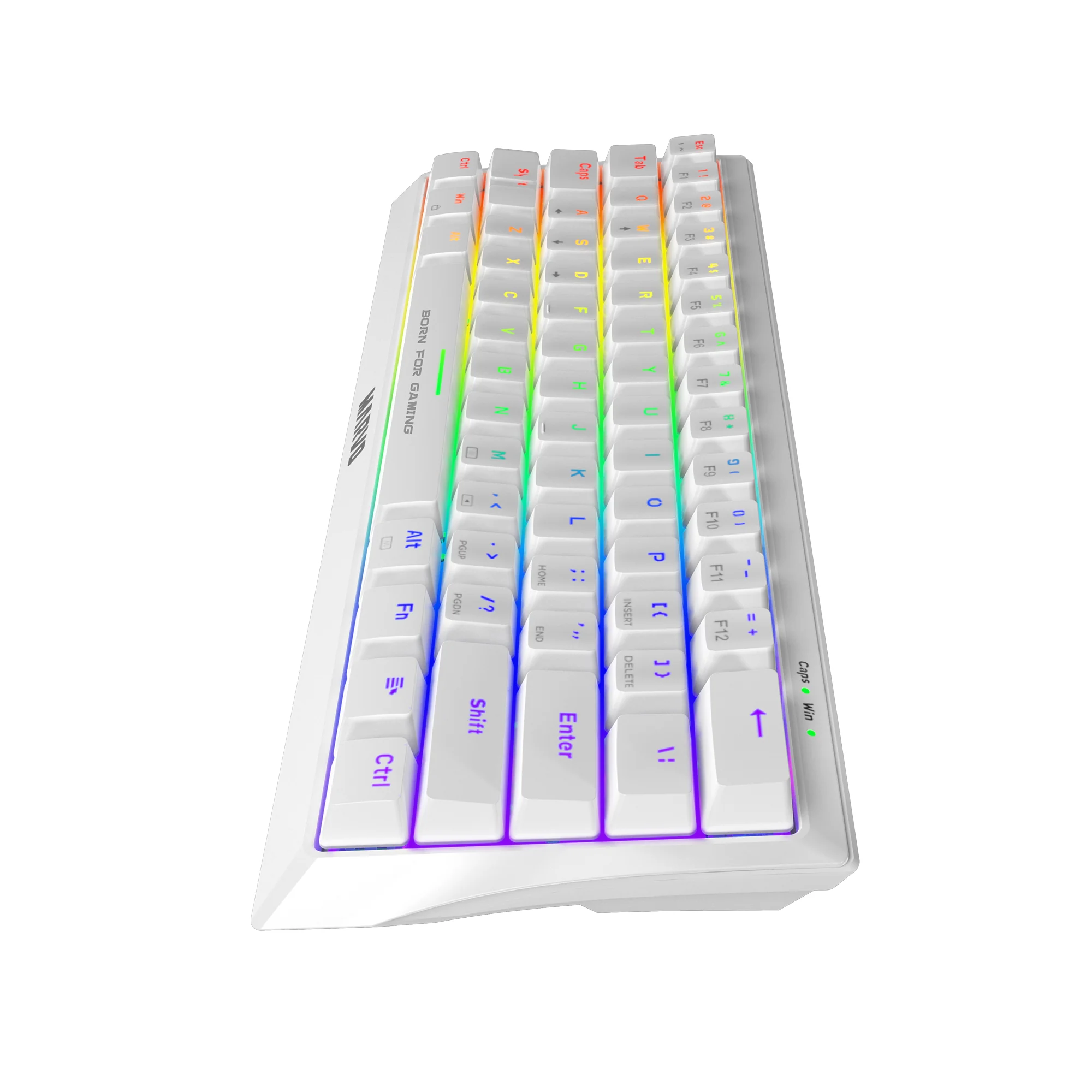 Tastierë Gaming MARVO KG962G WH / Mechanical / 61 Keys / USB-C / E bardhë - Figura 3