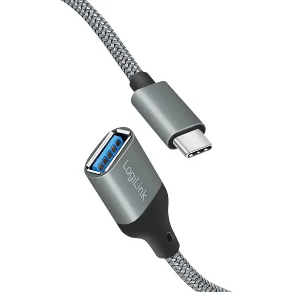 Adapter LogiLink USB Type-C në USB Type-A / 0,15m / Hiri - Figura 3