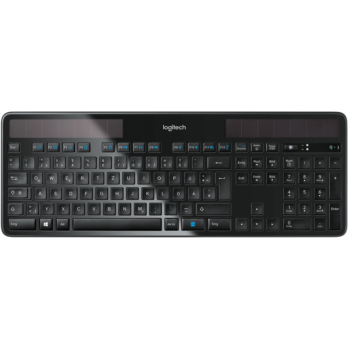 Tastierë pa kabllo Logitech K750 / Solar / QWERTZ - Zezë