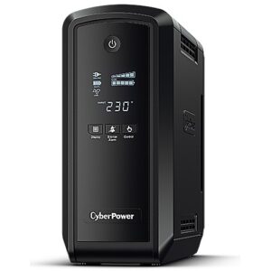 CyberPower CP900EPFCLCD 900VA/540W Line-Interactive UPS Pure Sine Wave AVR LCD USB 6x Schuko