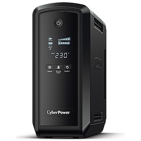 CyberPower CP900EPFCLCD 900VA/540W Line-Interactive UPS Pure Sine Wave AVR LCD USB 6x Schuko