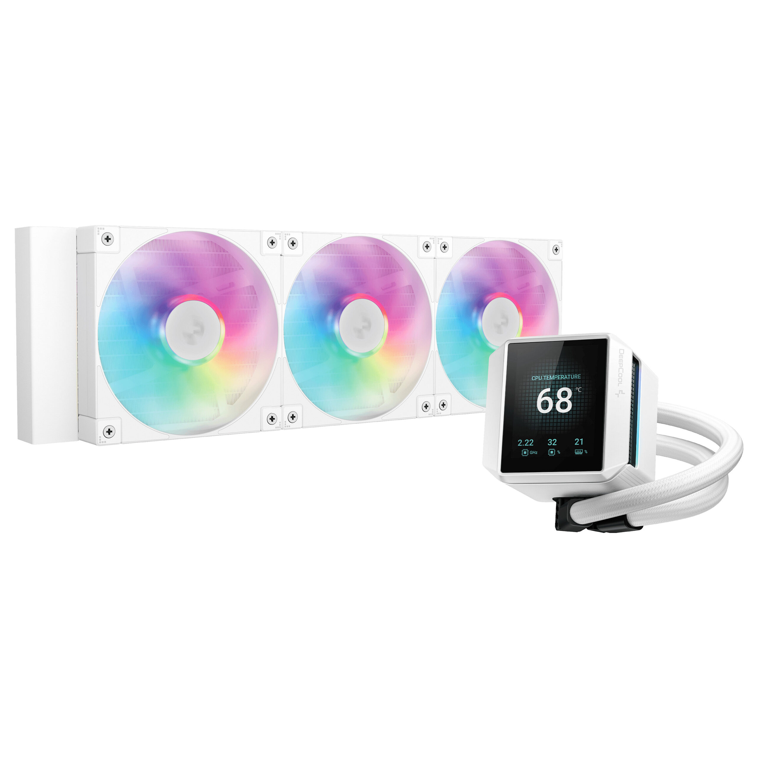 Ftohës për Procesor DeepCool MYSTIQUE 360 ARGB – Bardhë
