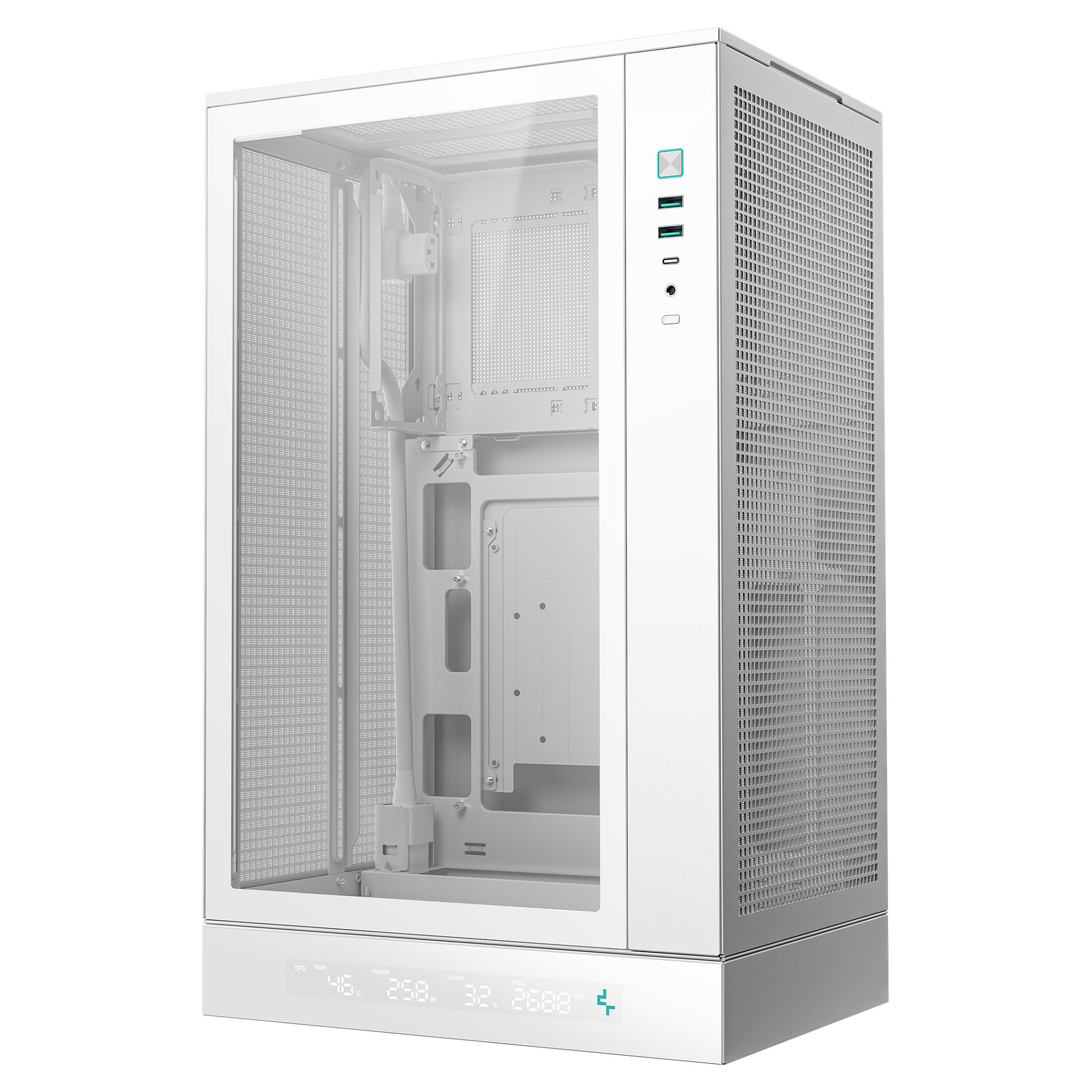Kasë Midi DeepCool CH270 DIGITAL – Bardhë - Figura 4
