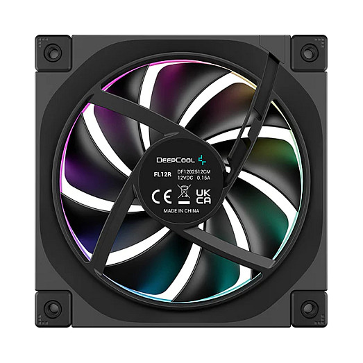 Ftohës për Kasë 120mm DeepCool FL12R - Zezë - Figura 3