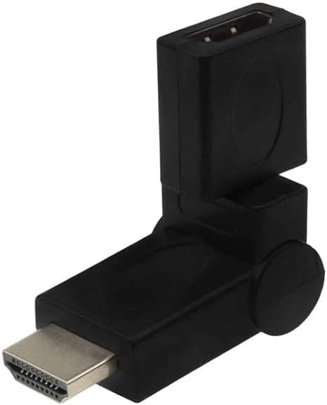 Adapter HDMI / Male to Female / 360 shkallë / I zi - Figura 2