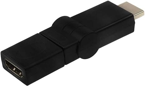 Adapter HDMI / Male to Female / 360 shkallë / I zi - Figura 5