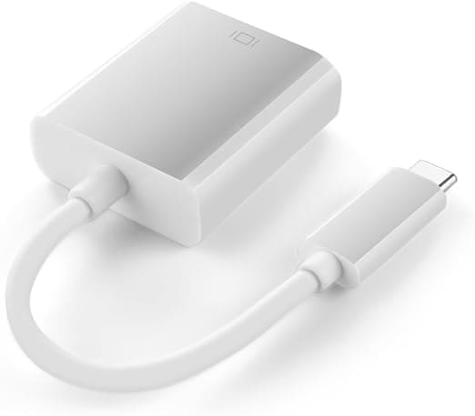 Konvertues USB Type-C në VGA / 20cm / I bardhë - Figura 3
