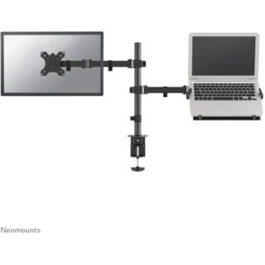 Mbajtëse për Monitor Neomounts FPMA-D550NOTEBOOK Tischhalterung për Notebooks dhe Ekranë të Shkallës deri në 32" - E Zezë