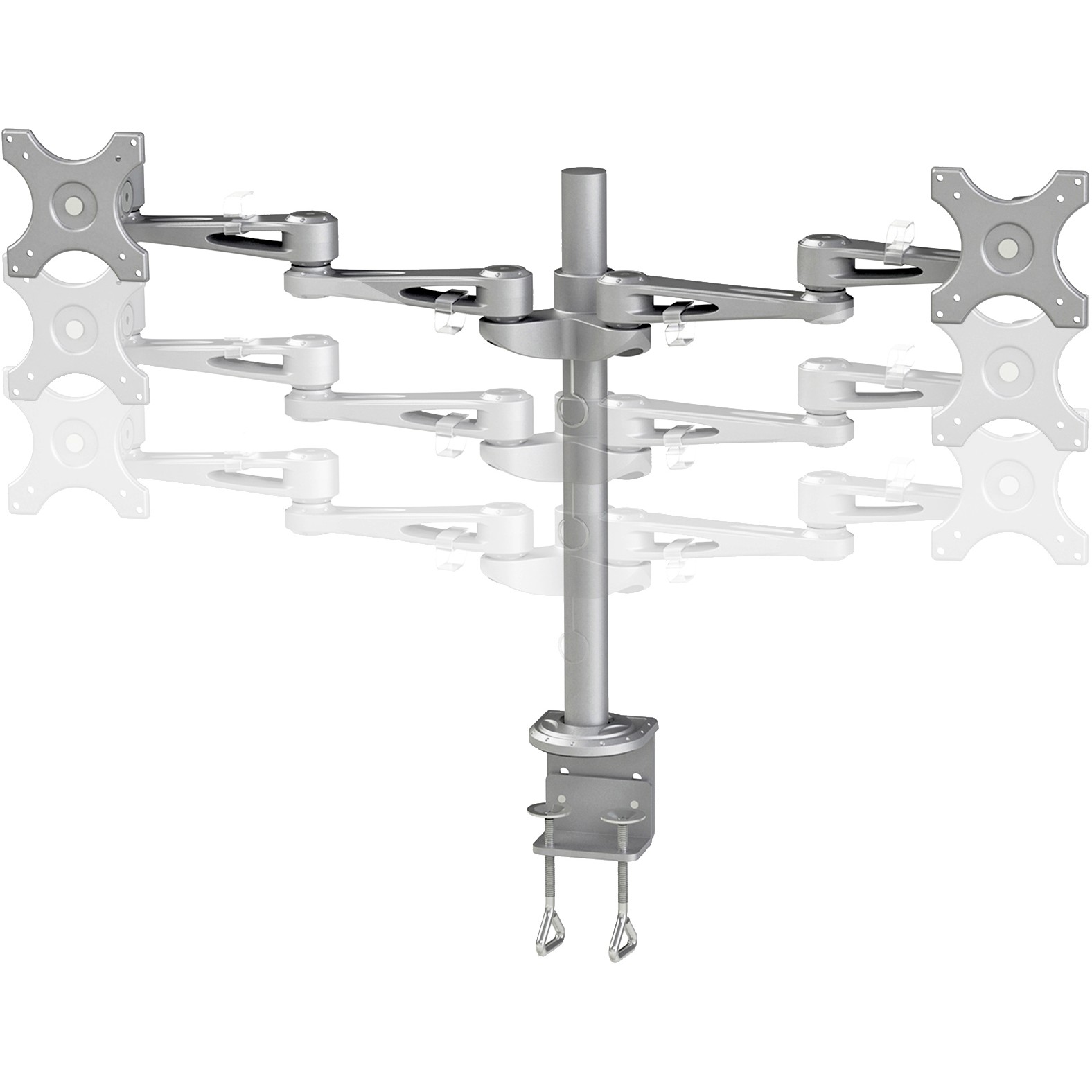 Mbajtëse për Monitor Neomounts Tischhalterung për dy ekrane të sheshtë deri në 27" (69 cm) 6KG FPMA-D935D - Figura 3