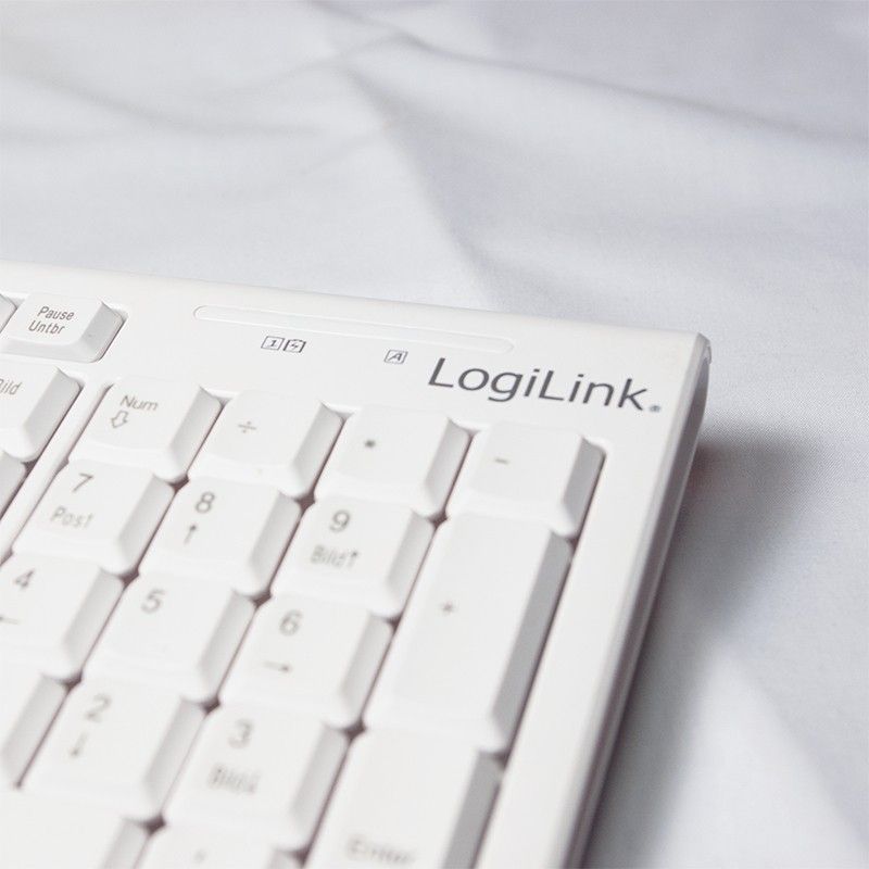 Combo (Tastierë & Maus) LogiLink Wireless 2.4GHz – Bardhë - Figura 5