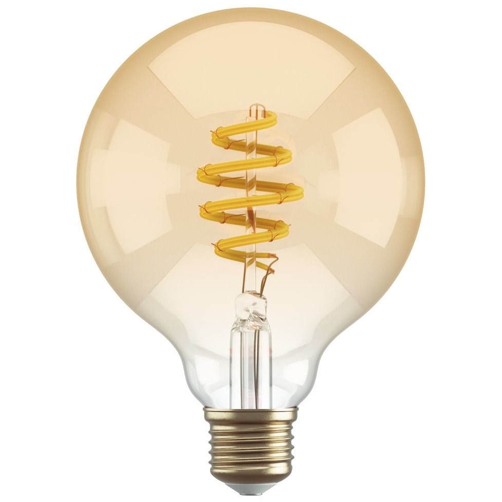 Dritë e mençur Hombli smart Filament Glühbirne. G95. E27. CCT. Amber