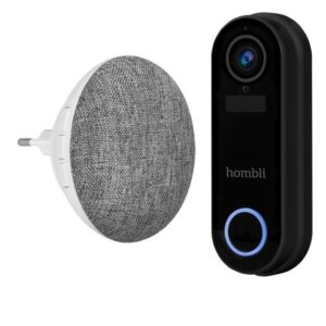 Sisteme alarmi të mençura Hombli smart Türklingel 2 (e zezë) + Gong