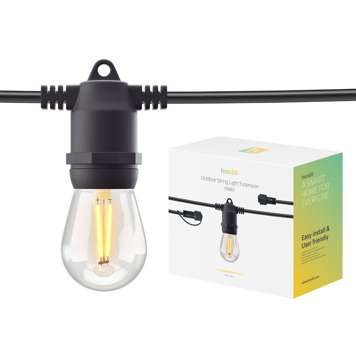 Drita Varëse LED Smart për Jashtë – Hombli 5 m - Figura 4