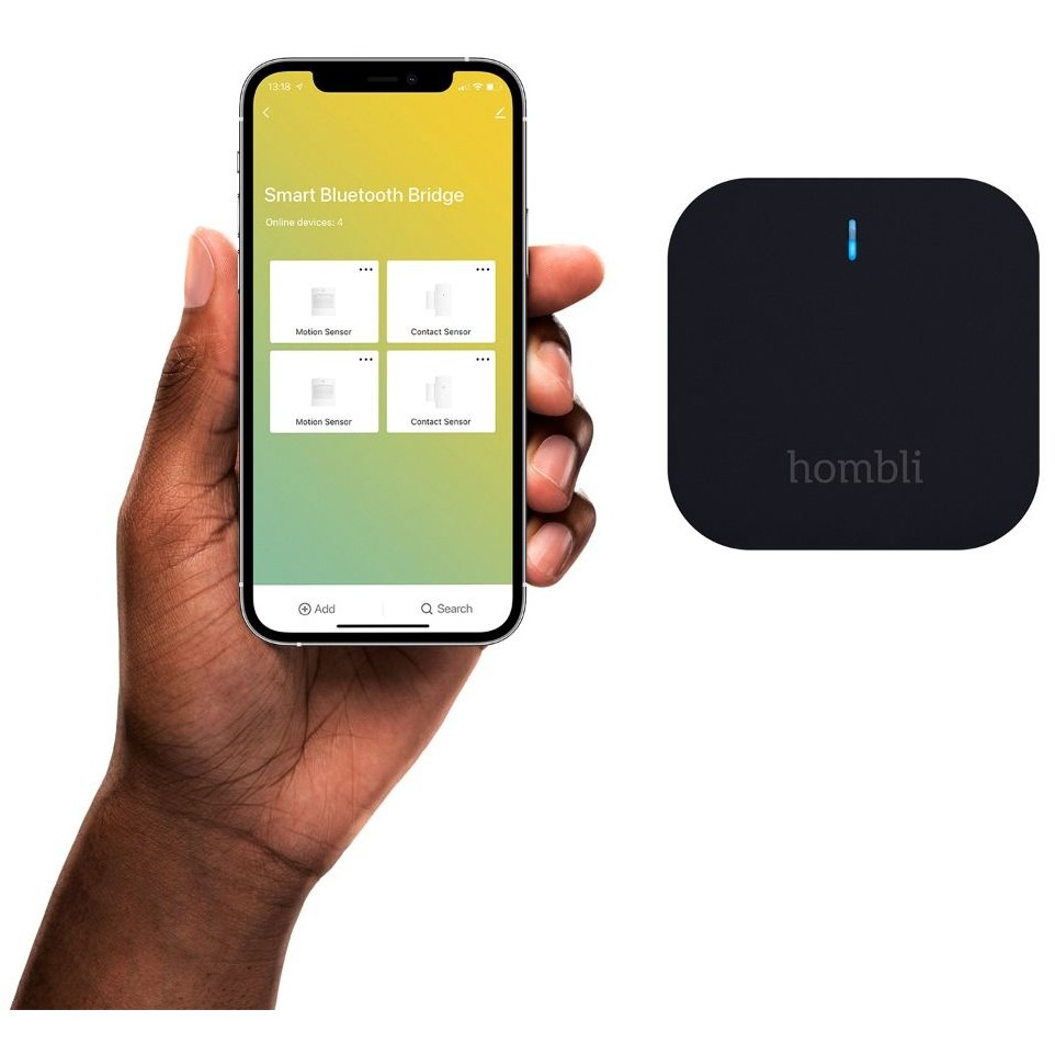 Sisteme alarmi të mençura Hombli Smart Bluetooth Bridge e zezë - Figura 3