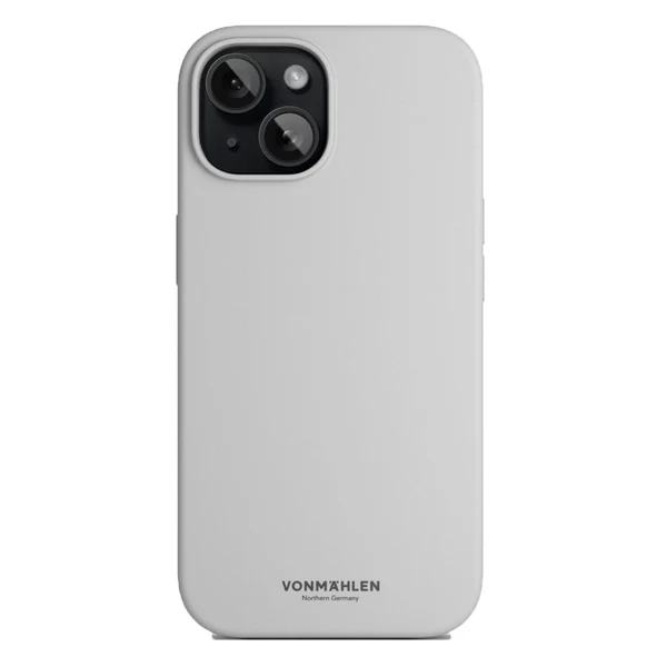Aksesorë për telefon Vonmählen Eco Silicone Case për Apple iPhone 15 Plus - Gri