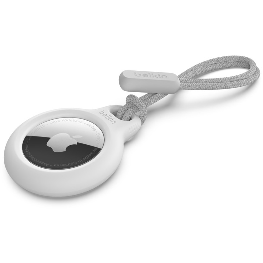 Mbajtëse Belkin me varëse për Apple AirTag, e bardhë
