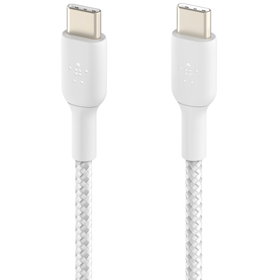 Kabllo USB Belkin USB-C në USB-C e lidhur, 2m, e bardhë