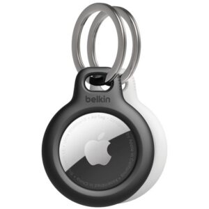 Mbajtëse Belkin për Apple AirTag 2 copa, e zezë & e bardhë