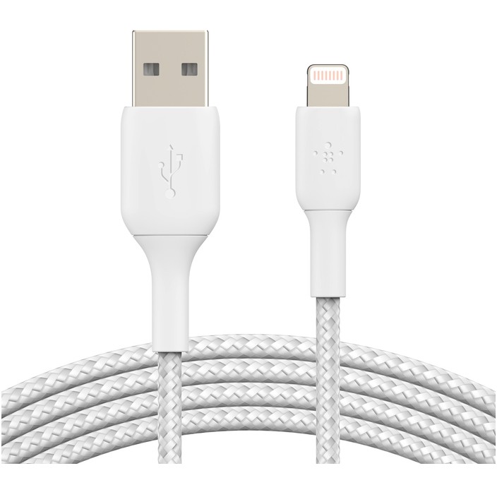 Kabllo USB Lightning për adapter Belkin 2m, e bardhë - Figura 2