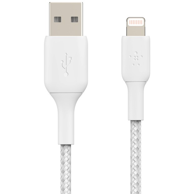 Kabllo USB Lightning për adapter Belkin 2m, e bardhë - Figura 4