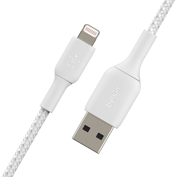 Kabllo USB Lightning për adapter Belkin 2m, e bardhë - Figura 5
