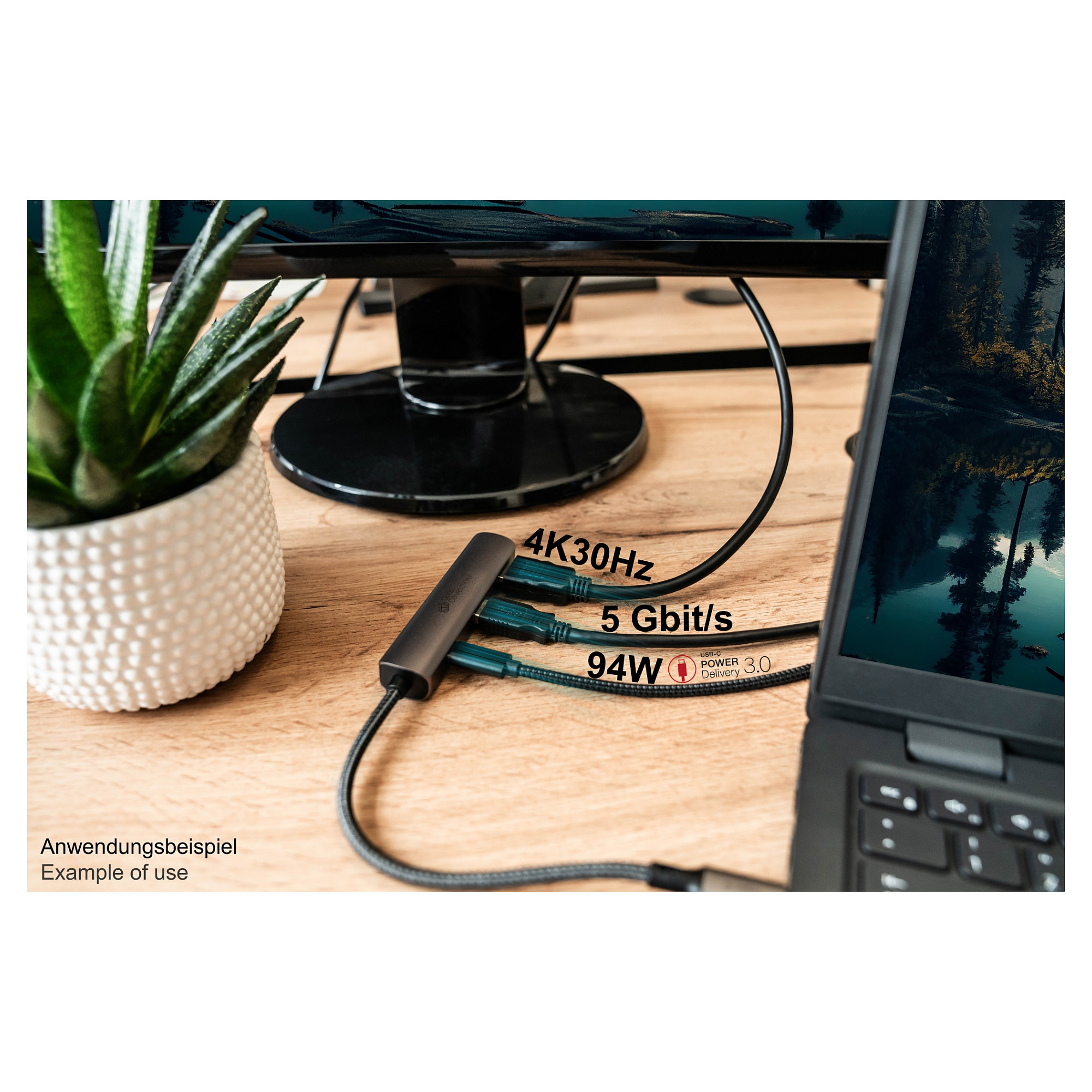 HUB GoodConnections C002A / HDMI+USB‑C+USB 3.0 – Anthrazit - Figura 5
