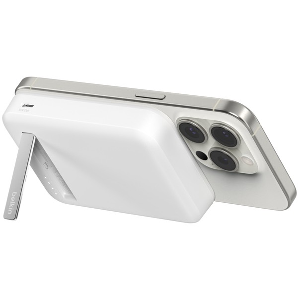 Powerbank magnetik Belkin BoostCharge Pro Qi2 8K, i bardhë - Figura 2