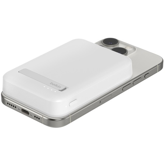 Powerbank magnetik Belkin BoostCharge Pro Qi2 8K, i bardhë - Figura 4