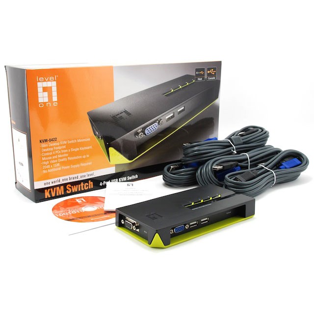 LevelOne KVM Switch / 4-Port VGA + 2x USB - Figura 3
