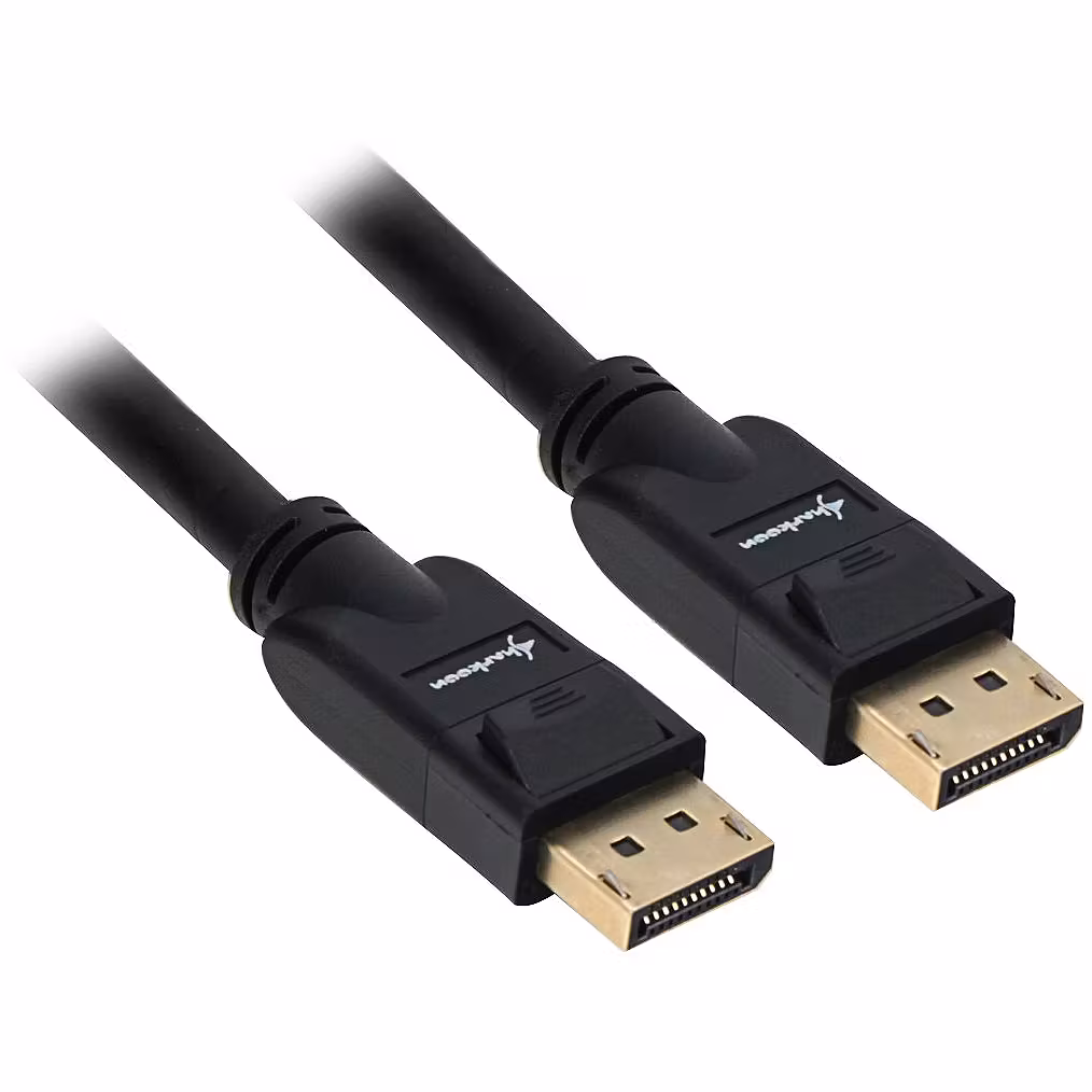 Kabllo DisplayPort Sharkoon → DisplayPort 4K 1 m - Zezë