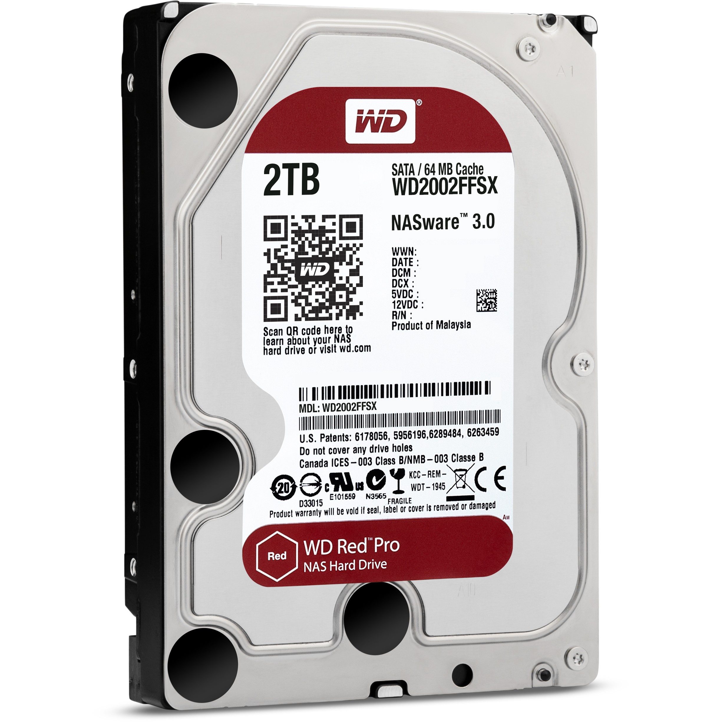 HDD e Brendshme 2TB WD WD2002FFSX Red Pro NAS 7200RPM 64MB - Figura 2