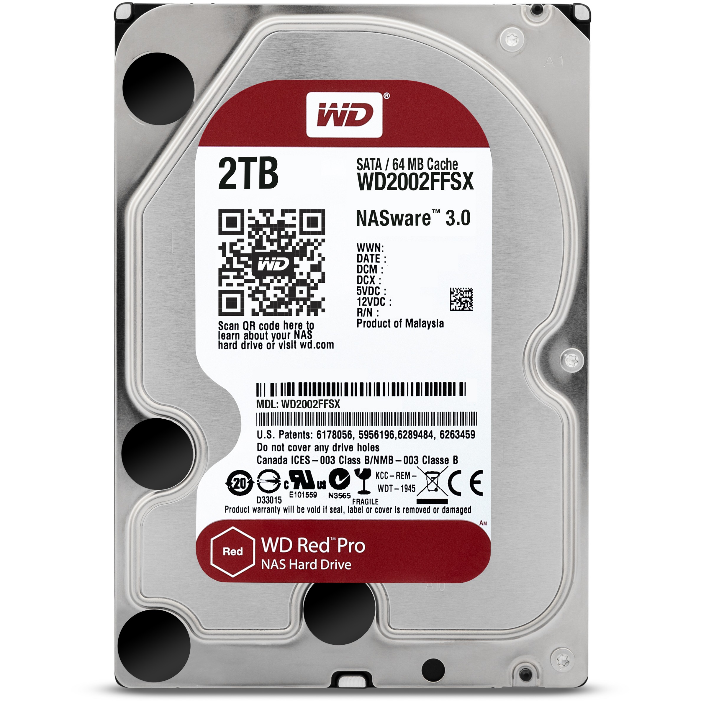 HDD e Brendshme 2TB WD WD2002FFSX Red Pro NAS 7200RPM 64MB - Figura 4