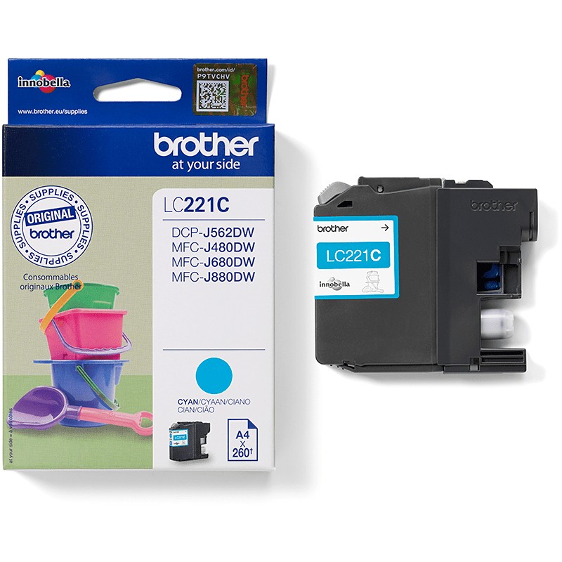 INK Brother LC-221C Ink Cartridge – Blu - Figura 4