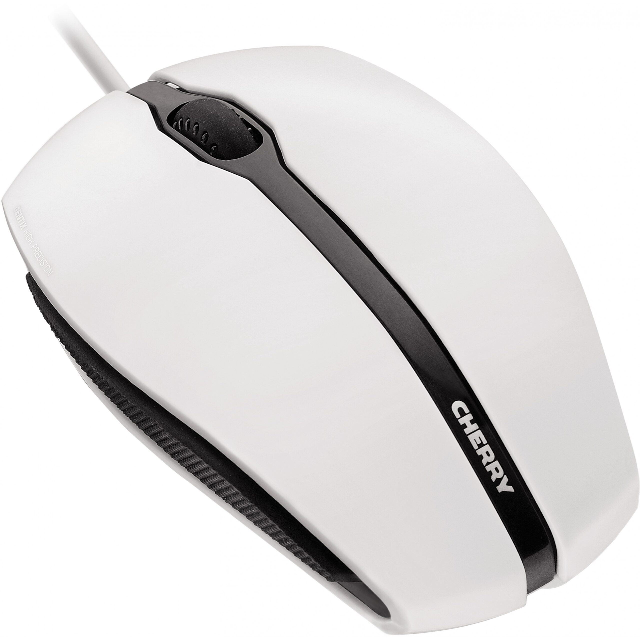 Maus me Kabllo CHERRY GENTIX Optical – Bardhë - Figura 3