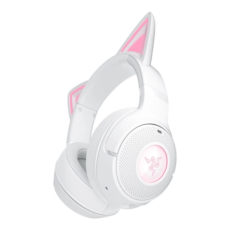 Kufje Gaming pa kabllo Kraken Kitty V2 BT – Bardhë