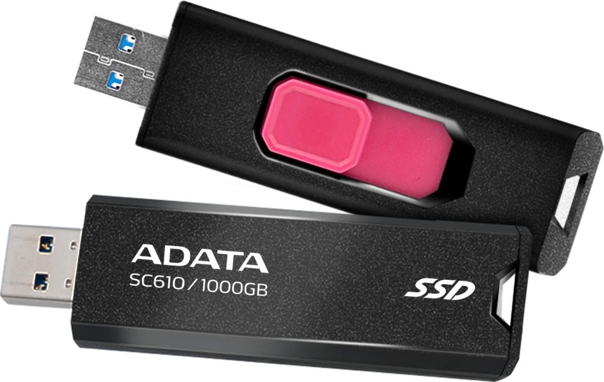 SSD të Jashtme ADATA SC610 External / 1TB / USB-A 3.2 Gen 2 - Zezë - Figura 2