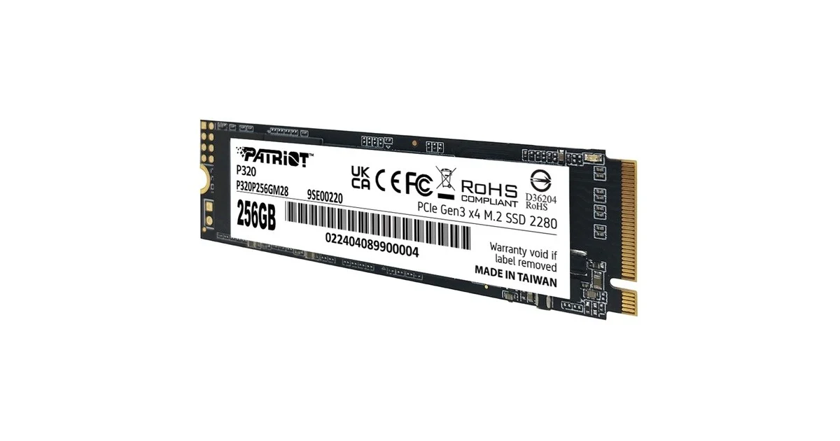 SSD të Brendshme 256GB Patriot P320 | M.2 | PCIe 3.0 | 2200/1200 MB/s - Figura 3