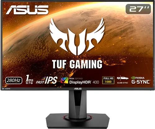 Monitor Gaming Asus 27VG9QM / 27 " / Full HD IPS LED / 280 Hz / 1 ms / DP 1.2 + 2x HDMI 2.0 / Zezë