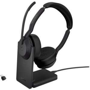 Kufje pa kabllo Jabra Evolve2 55 Link380c MS Stereo with Charging Stand - Zezë