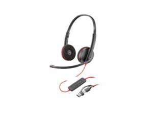 Kufje me kabllo Poly Blackwire 3220 USB C/A - Zezë
