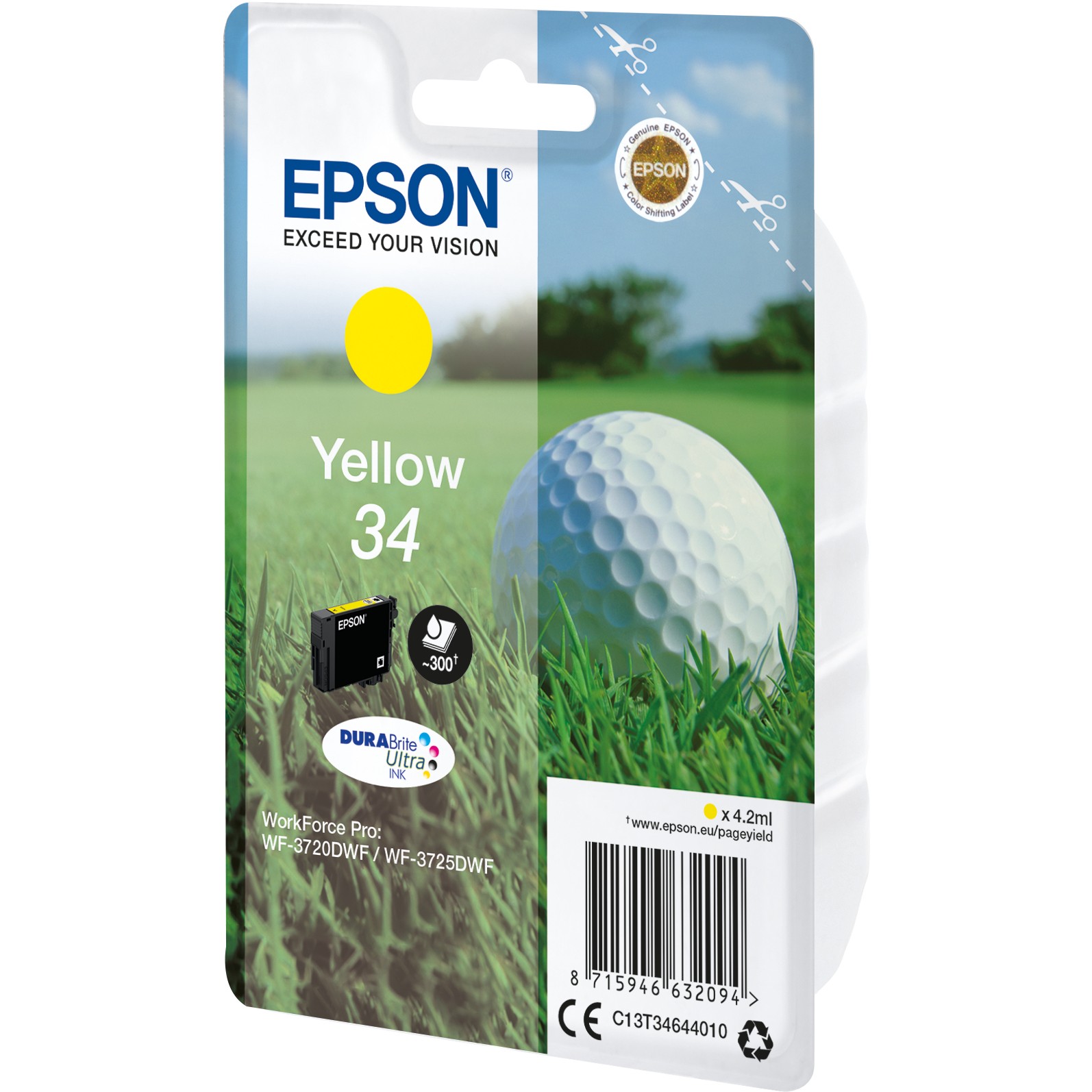 INK Epson 34 C13T34644010 Ink Cartridge – Verdhë - Figura 2
