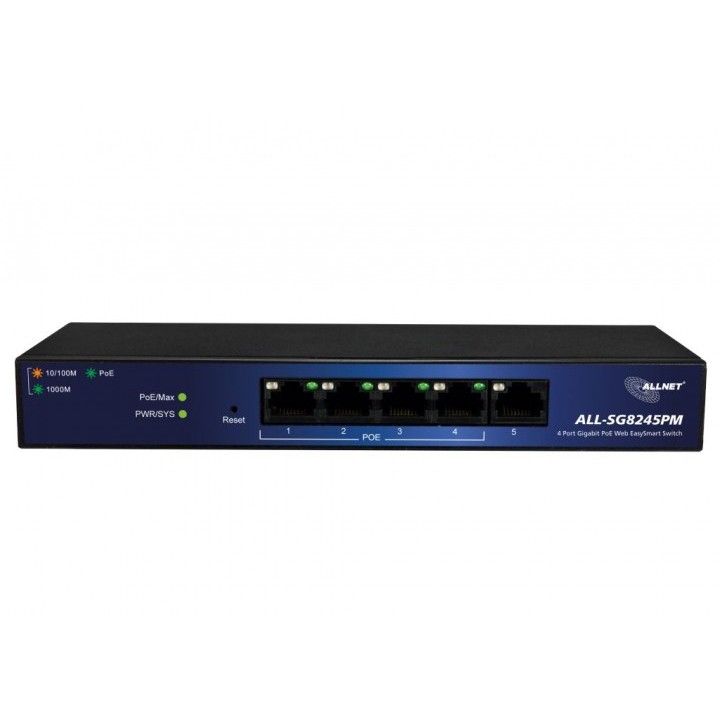 Switch ALLNET ALL-SG8245PM POE+ M, 5 porte - Figura 2